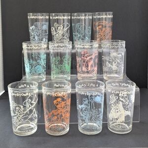Hanna Barbera Flintstones Themed Juice Glass Set